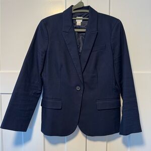 Cotton J.Crew Blazer Size 8 Navy